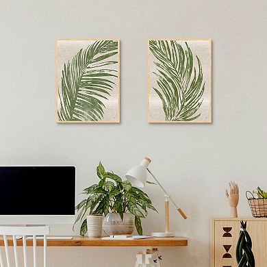 Palm Fronds Wall Art 2-pack Set