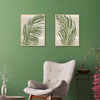 Palm Fronds Wall Art 2-pack Set