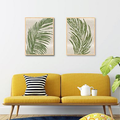 Palm Fronds Wall Art 2-pack Set