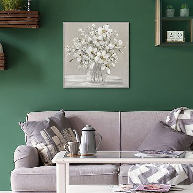 Sally Swatland's Blooming Magnolias Framed Canvas Wall Art