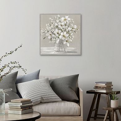 Sally Swatland's Blooming Magnolias Framed Canvas Wall Art
