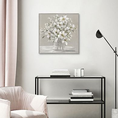 Sally Swatland's Blooming Magnolias Framed Canvas Wall Art