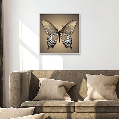 Gold Butterfly Canvas Wall Art