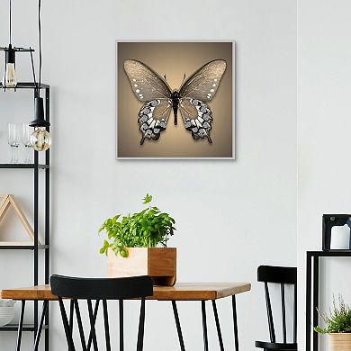 Gold Butterfly Canvas Wall Art