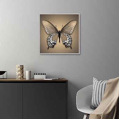 Gold Butterfly Canvas Wall Art