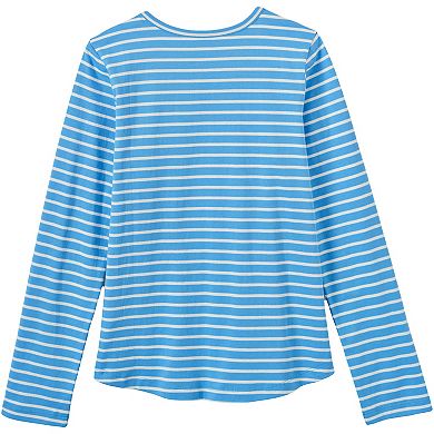 Girls 8-16 Lands' End Long Sleeve Graphic Tee in Plus Size