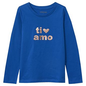 Girls 8-16 Lands' End Long Sleeve Graphic Tee in Plus Size