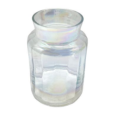 Everyday Decor Iridescent Glass Container Vase