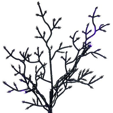 Haunted Hill 5-ft. Dancing Halloween Artificial Tree with Purple LED Lights & Sound