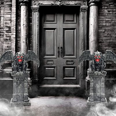 Haunted Hill Tall Motion-Activated Gargoyle Halloween