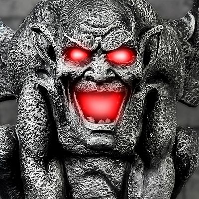 Haunted Hill 3.2-Foot Tall Motion-Activated Gargoyle