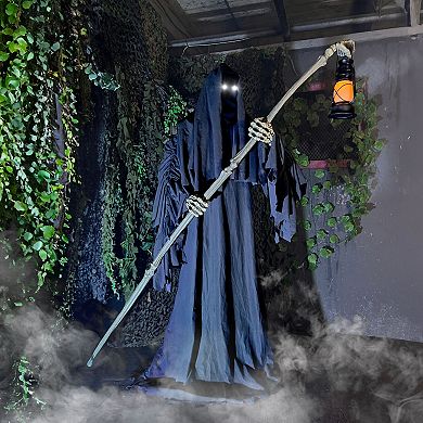 Haunted Hill 6-Foot Tall Motion-Activated Ghostly Guide Animatronic Halloween Floor Decor