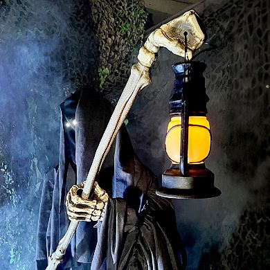 Haunted Hill 6-Foot Tall Motion-Activated Ghostly Guide Animatronic Halloween Floor Decor