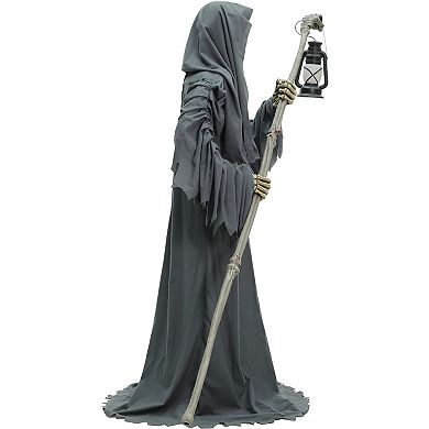 Haunted Hill 6-Foot Tall Motion-Activated Ghostly Guide Animatronic Halloween Floor Decor