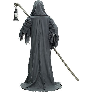 Haunted Hill 6-Foot Tall Motion-Activated Ghostly Guide Animatronic Halloween Floor Decor