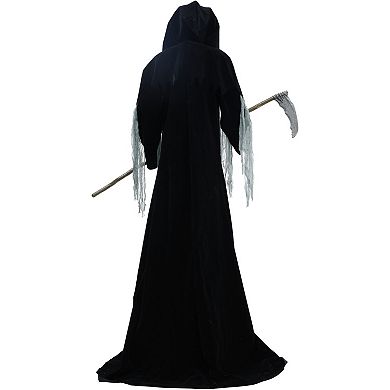 Haunted Hill 8.5-Foot Tall Motion-Activated Animatronic Reaper Halloween Floor Decor