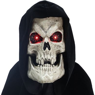 Haunted Hill 8.5-Foot Tall Motion-Activated Animatronic Reaper Halloween Floor Decor