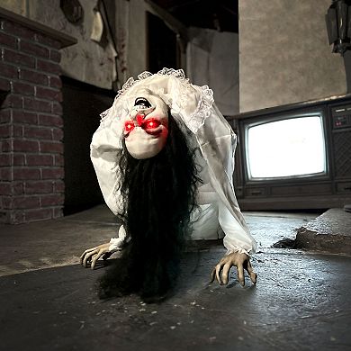 Haunted Hill Lifesize Animatronic Possessed Woman with Lights And Sound