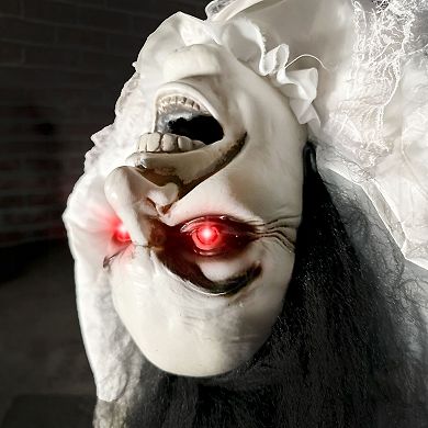 Haunted Hill Lifesize Animatronic Possessed Woman with Lights And Sound