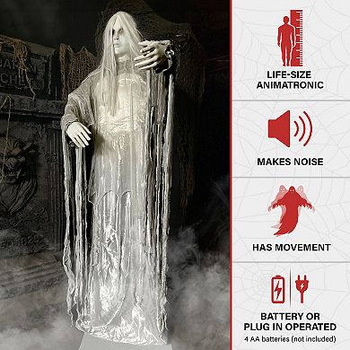 Haunted Hill Rising Ghost Woman by Tekky, Premium Halloween Animatronic