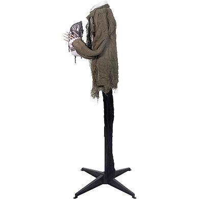 Haunted Hill 53-in. Ghostly Skeleton Holding Head Halloween Decoration
