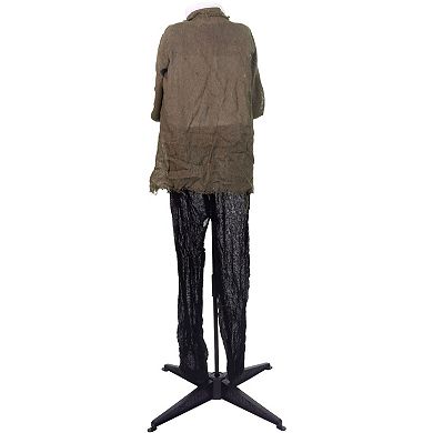 Haunted Hill 53-in. Ghostly Skeleton Holding Head Halloween Decoration
