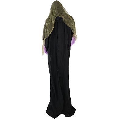 Haunted Hill Lifesize Animatronic Vampire Lady with Baby with Lights and Sound, Indoor/Covered Outdoor Halloween Decoration