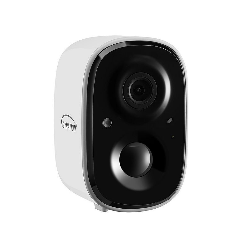 ADESSO Gyration Cyberview Wireless Smart WiFi Battery-Powered Security Camera, White