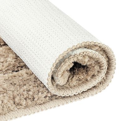 Soft Absorbent Non Slip Plush Bath Rug Bath Mat For Bathroom Floor 16" X 24"