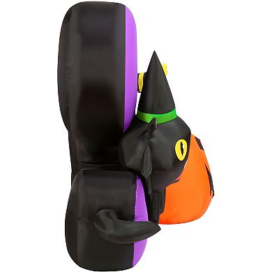 Haunted Hill 9-ft. Wide Prelit Inflatable Spooky Sign