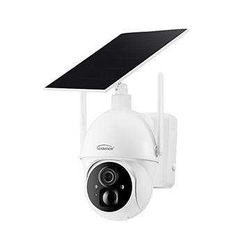 ADESSO Gyration Cyberview 3020 3MP Smart WiFi Pan & Tilt Security Camera with Solar Panel