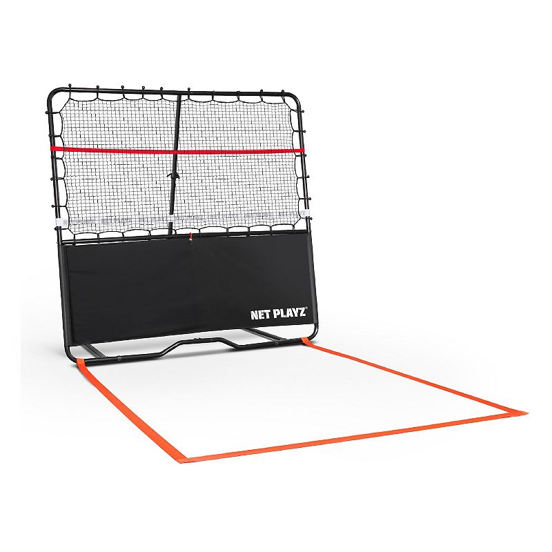 Net Playz 6 ft. Pickleball Rebounder Training Aid, Black
