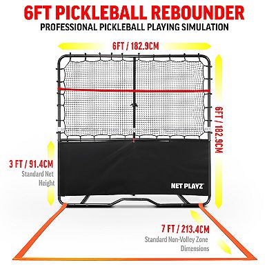 Net Playz 6 ft. Pickleball Rebounder Training Aid
