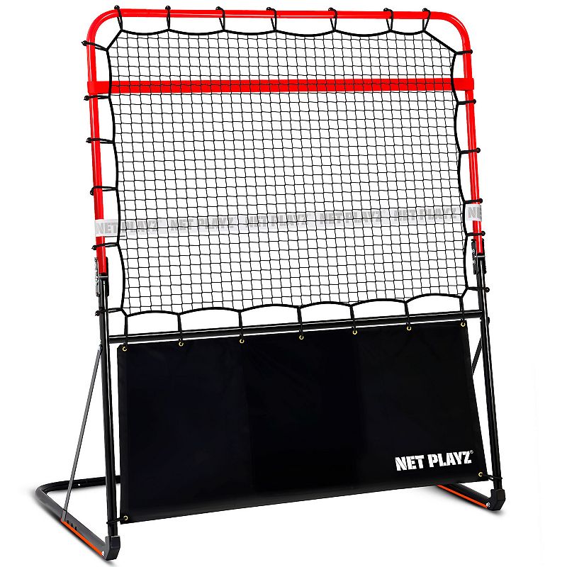 Net Playz 4 ft. Pickleball Rebounder Training Aid, Red