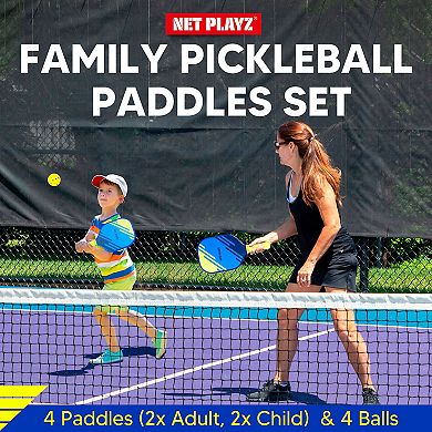 Net Playz Pickleball Paddles Set