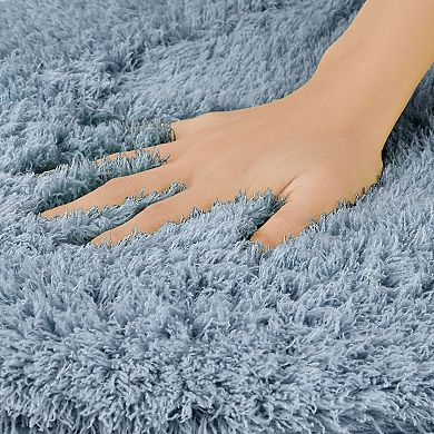 Absorbent Soft Thickness Shag Bathroom Mat Rugs For Bathroom Bathtub 16" X 24"