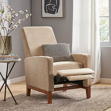 Merax 27'' Wide Wood Hand Manual Club Recliner