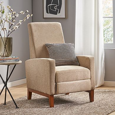 Merax 27'' Wide Wood Hand Manual Club Recliner