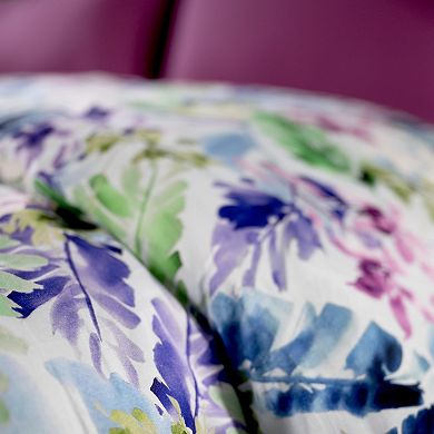 Etavonni Home Pastel Floral Print Cotton Duvet Cover Set with Shams