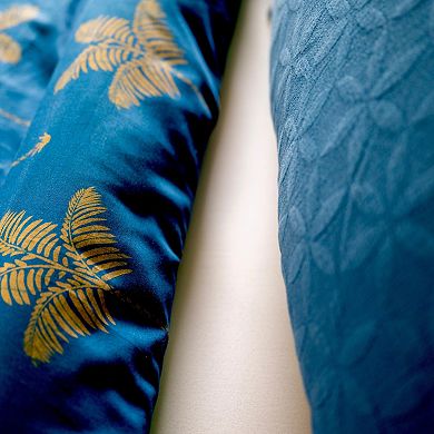 Etavonni Home Palm Tree Print Cotton Duvet Cover Set with Shams