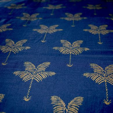 Etavonni Home Palm Tree Print Cotton Duvet Cover Set with Shams