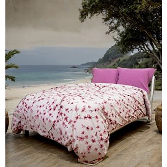 Etavonni Home Cherry Blossom Print Cotton Duvet Cover Set with Shams