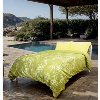 Etavonni Home Bamboo Forest Print Cotton Duvet Cover Set with Shams