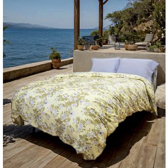 Etavonni Home Floral Blossom Print Cotton Duvet Cover Set with Shams