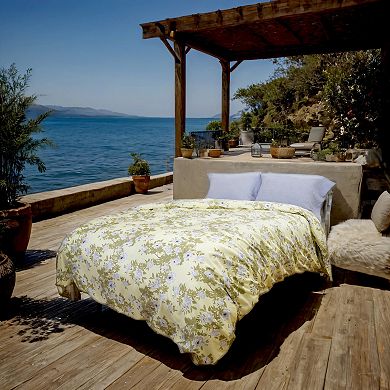 Etavonni Home Floral Blossom Print Cotton Duvet Cover Set with Shams