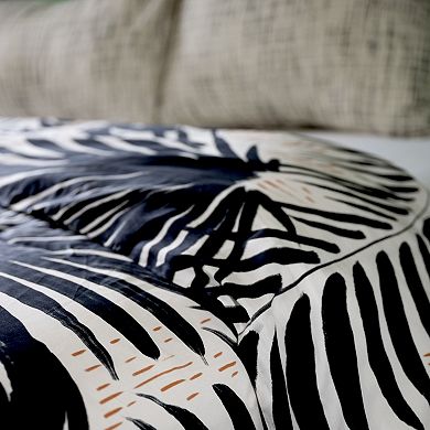 Etavonni Home Jani Tropical Print Cotton Duvet Cover Set with Shams
