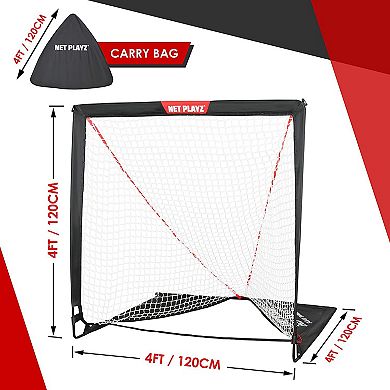 Net Playz Backyard Training Practice & Exercise Portable Lacrosse Net, Equipment & Gear