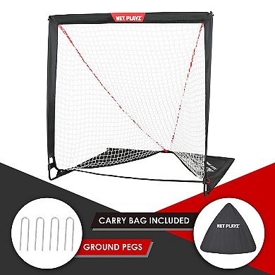 Net Playz Backyard Training Practice & Exercise Portable Lacrosse Net, Equipment & Gear