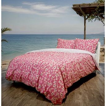 Etavonni Home Vintage Stitch Flower Print Duvet Cover Set with Shams