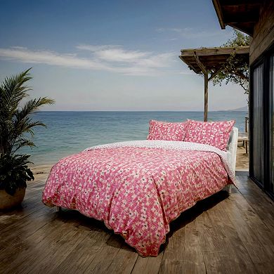 Etavonni Home Vintage Stitch Flower Print Duvet Cover Set with Shams